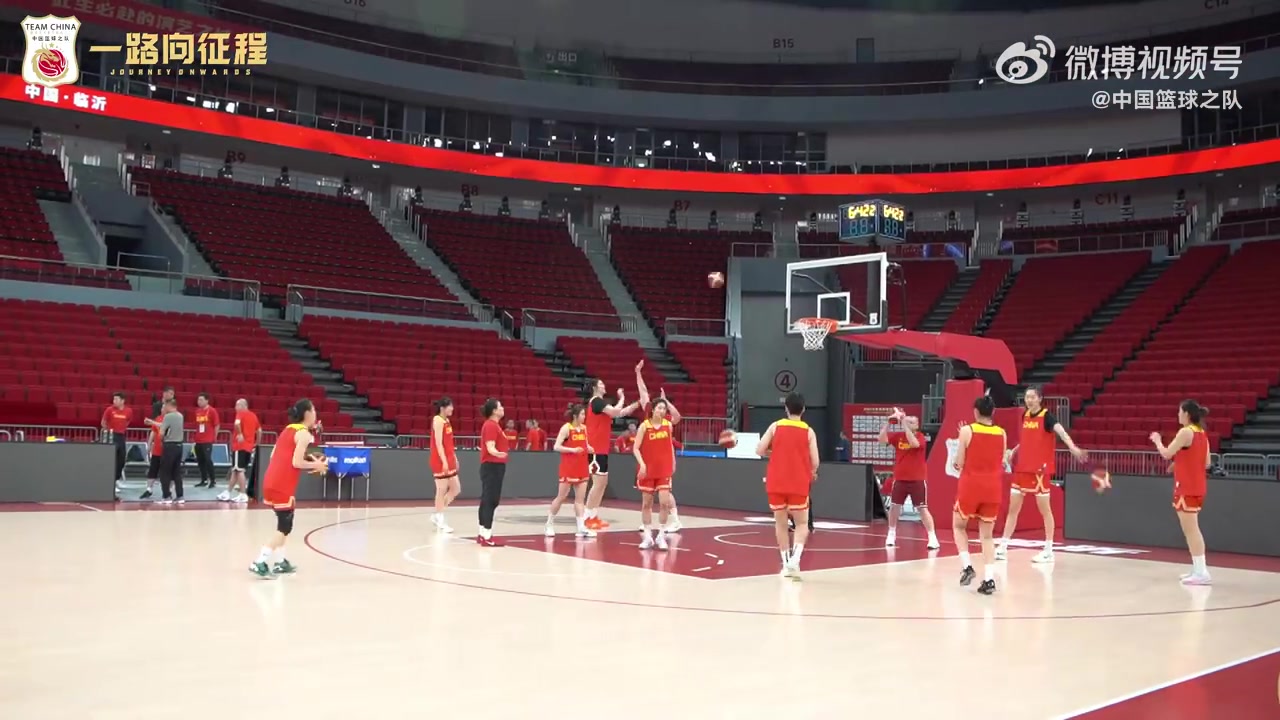 mk体育app官网整装待发！中国篮球之队官博晒女篮今日赛前训练视频